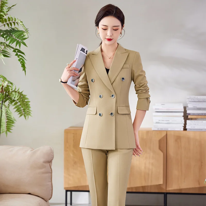 Business Suit Women's Spring and Autumn New High-Grade Formal Wear Small Business Suit Coat Workplace Commuting Elegant Work Clo