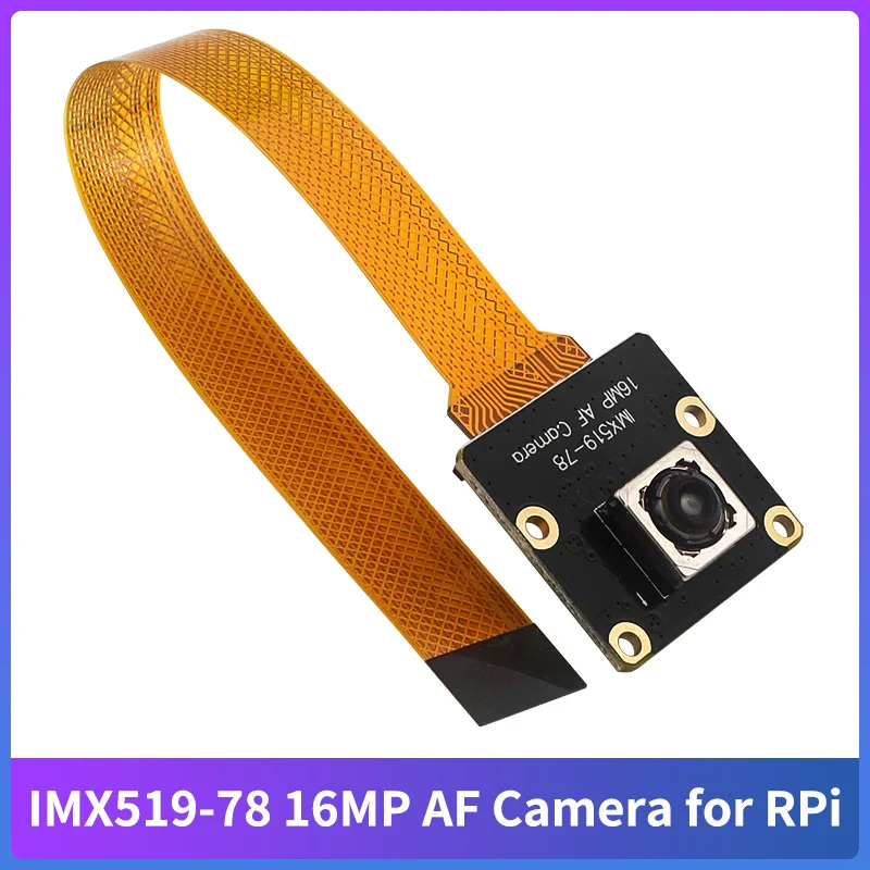 

Raspberry Pi 5 16MP AF Camera IMX519-78 Auto Focus High Resolution Camera for Raspberry Pi 5 4B 3B+ 3B Zero