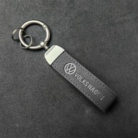 Metal Leather Key Ring Key Chain Car Badge Keychain For Volkswagen Jetta MK6 Golf 5 6 7 Passat 3B7 601 171 B5 B6 B7 Accessories