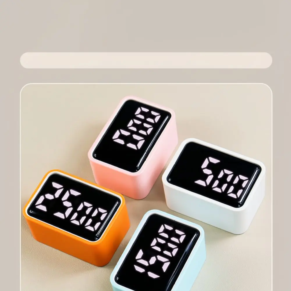 Mini LED Digital Timer Rechargeable Silent Clock For Study Homework Exam Countdown Reminder Portable Productivity Gadget