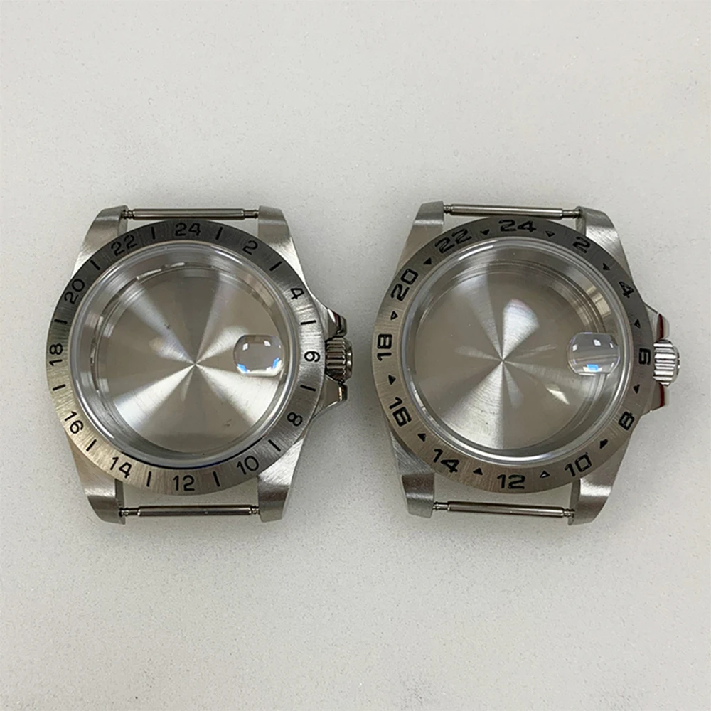 

NH35 Cases Old Style 39mm Stainless Steel Watch Cover Sapphire Magnifying Glass Case for NH35/NH36 Movement