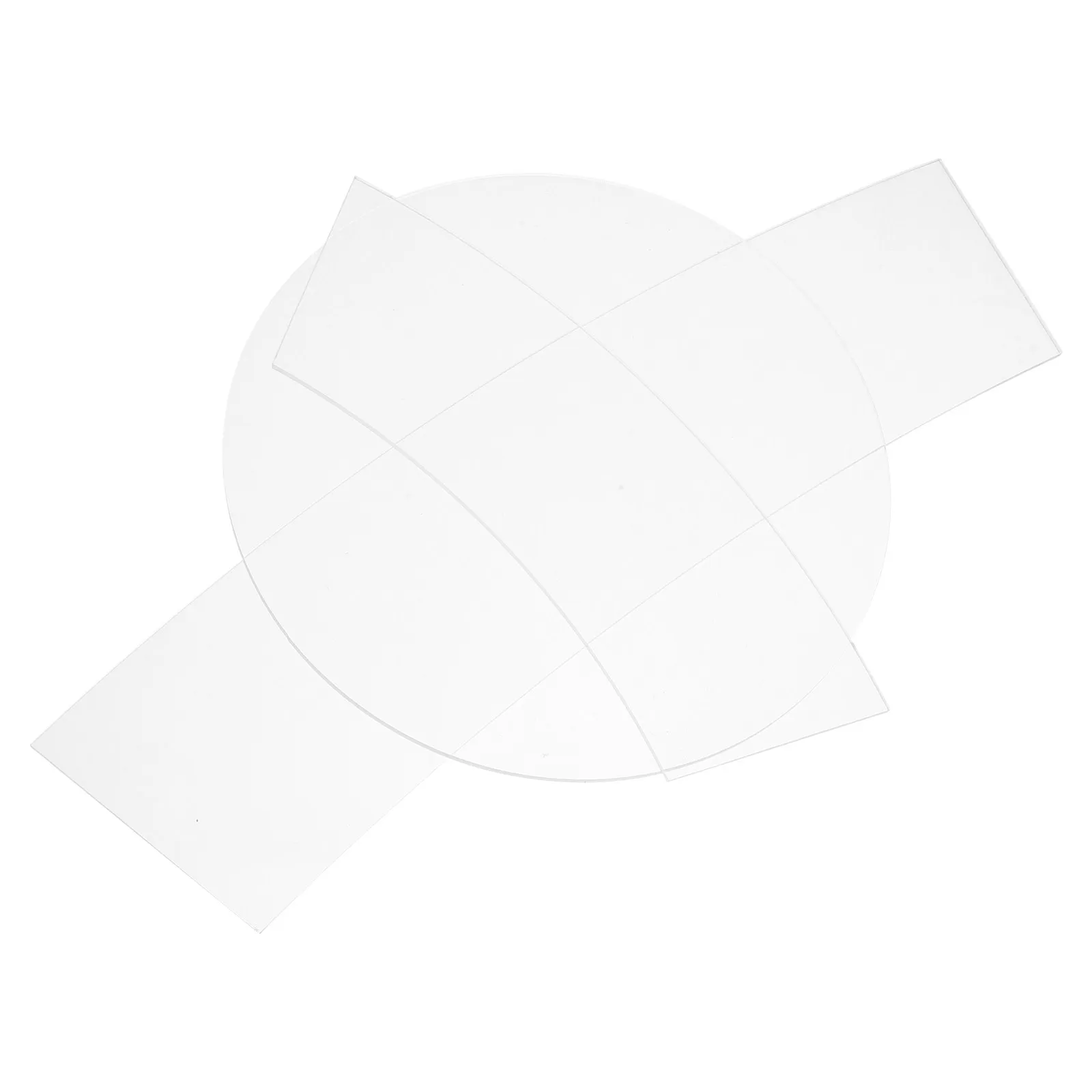 3Pcs Transparent Acrylic Quilting Template Set High Precision Sewing Rulers Bucket Hat Patterns Patchwork Tools for DIY Projects view 6