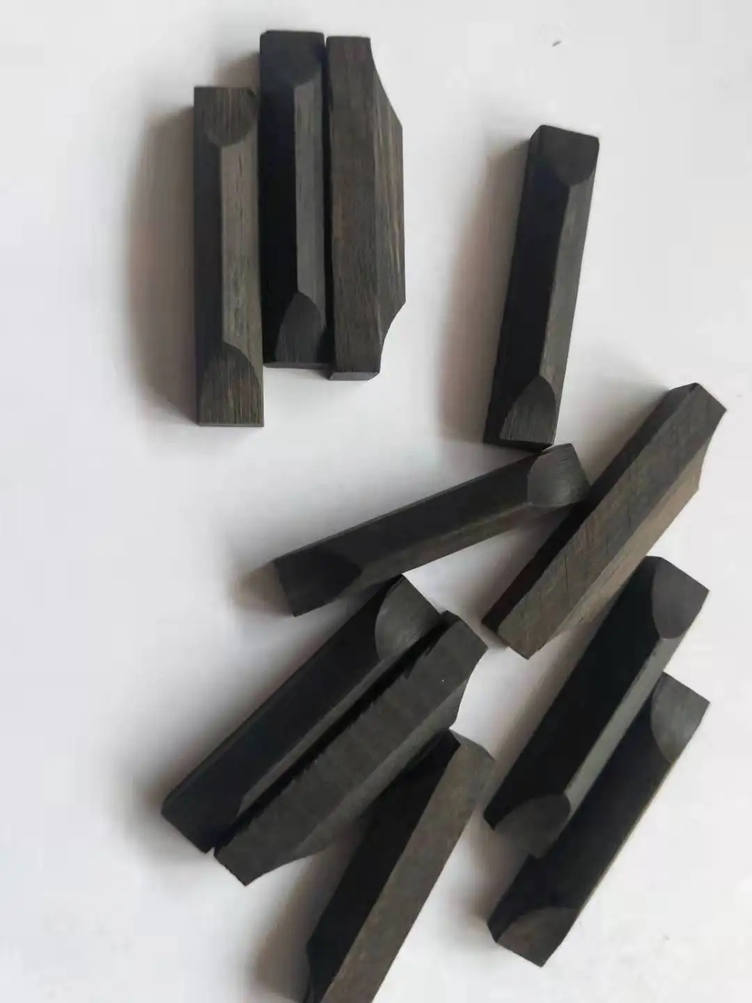 10 PCs Black Ebony Fiddle Saddles Violin Parts 4/4