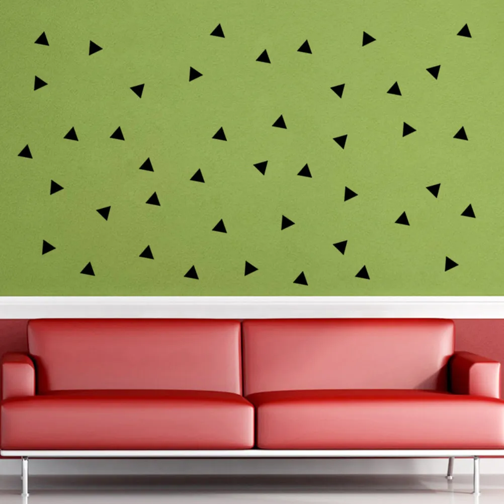 50 X42CM Wall Stickers Triangle Shape Decal Home Decor Bedroom Decors Black Geometric Abstract