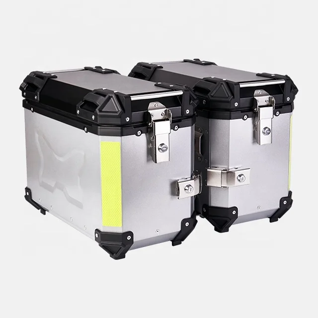 Motorcycle Exhausted Side Pannier Box Aluminium Alloy Maxi-Scooter Motor Motorbike Case Baggage Luggage For ZONTES ZT310T 350t