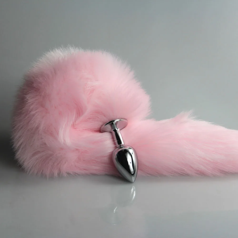 Pink Fox Butt Plug Tail Anal Teaser Comfort Furry Beginner Sex Toy Indeed Explore Ass Dog Play Women stimulate Furry Cosplay