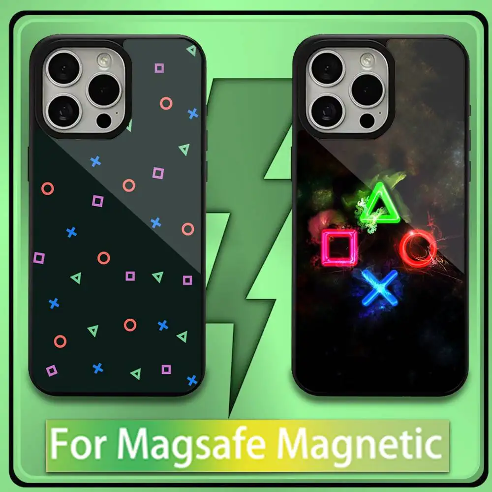 حافظة هاتف لوحدة التحكم في الألعاب Gamepad Play لهاتف iPhone 16,15,14,13,12,11,Plus,Pro,Max,Mini Soft Magesafe شحن لاسلكي مغناطيسي