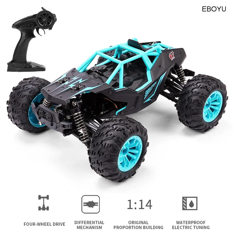 EBOYU GS166 RC Car 1/14 Remote Control Drift Car 2.4Ghz 4WD 36km/h High Speed Off-Road Truck RTR Gift Toy for Adults & Kids