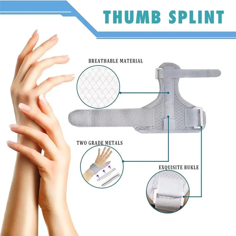 Adjustable Thumb Stabilizer Brace 1Pcs Breathable Shockproof Thumb Guard for Volleyball  Pain Relief Recovery