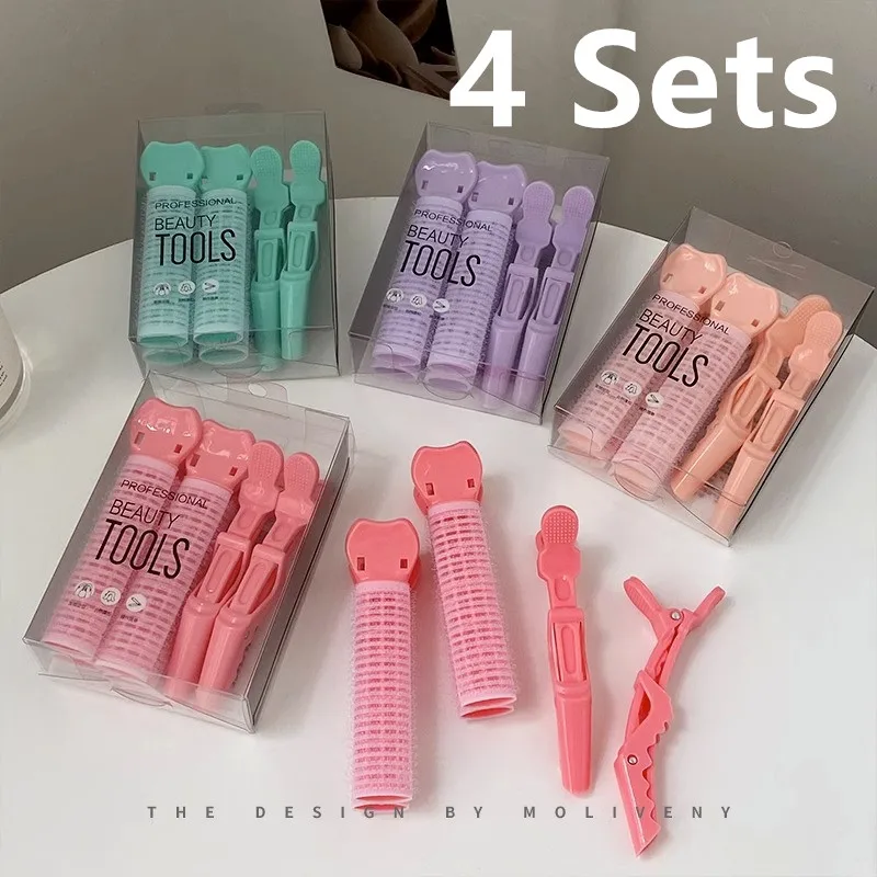 4sets multi color Volumizing Hair Clips for Women - Root Lift Clips for Instant Fluffy Volume Hair Rollers for Volume & Curls
