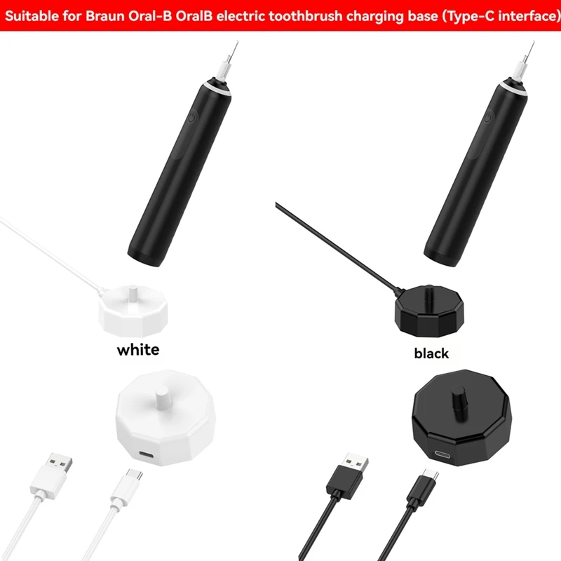 سلك شاحن قاعدة قاعدة USB C سلك شحن مغناطيسي لفرشاة الأسنان الكهربائية براون أورال-بي كابل شحن سريع