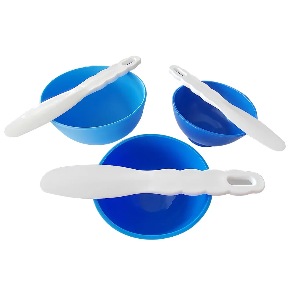 AG Silicone Dental Mixing Bowl  Rubber Flexible Plastic Spatula for Alginate Impression Plaster Materials Hygiene Tools