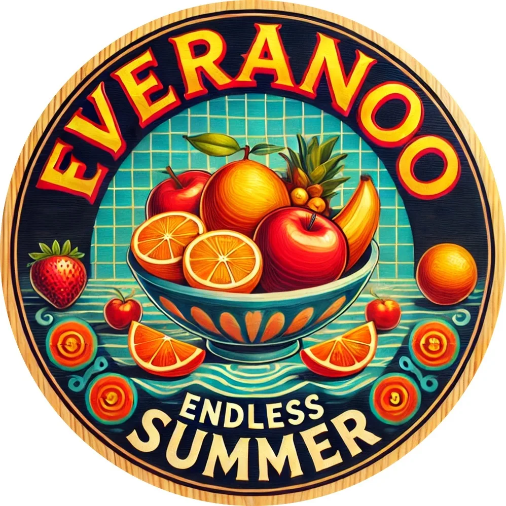 

Everano Gentleman Sign, Rustic Farmhouse Wall Decoration, Endless Summer Fruit Bowl Design, Suitable for Wreath Centerpiece