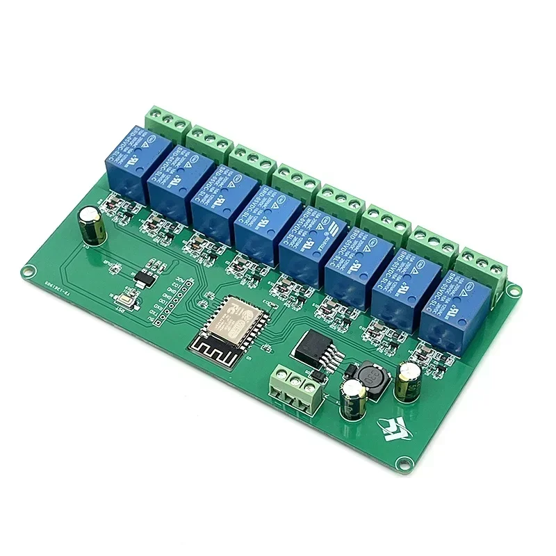 

NEW ESP8266 EPS-12F Wireless WiFi Programmable Module 8 Channel Shield Expansion Board for Arduino IOT DC 7 -28V/5V