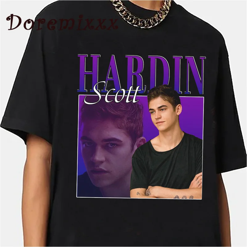 

100% Cotton Tshirts Hardin Scott Graphic Tops Classic Summer Men's T-Shirt Hiphop Women Casual Streetwear Unisex Clothes