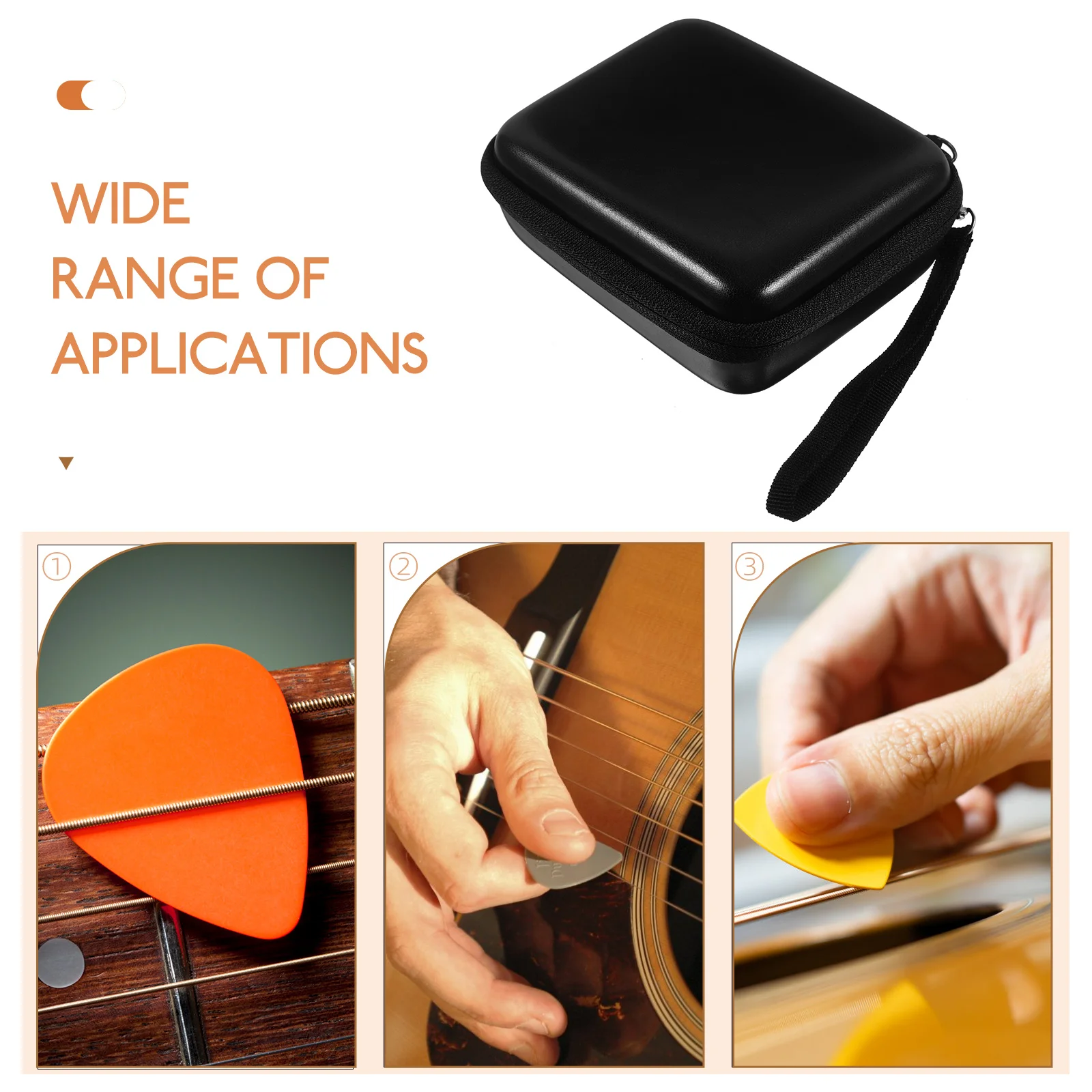 

Nylon Bag Guitar Pick Case Large Capacity Picks Case Guitar Picks Storage Bag Accessories Pick Holder ganizer For Men