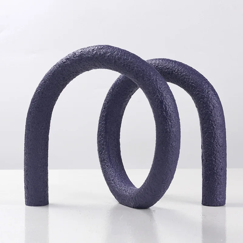 

Современный минималистичный скандинавский минималистичный геометрический витой орнамент, модель дома, офис продаж, кабинет, гостиная, мягкое украшение