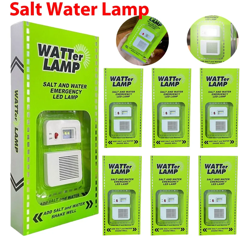 1/2/3/4/5PCS Salt Water Emergency Lamp LED Salt Water Emergency Lamp Waterproof Portable Energy Saving Lamp For Night Fishing