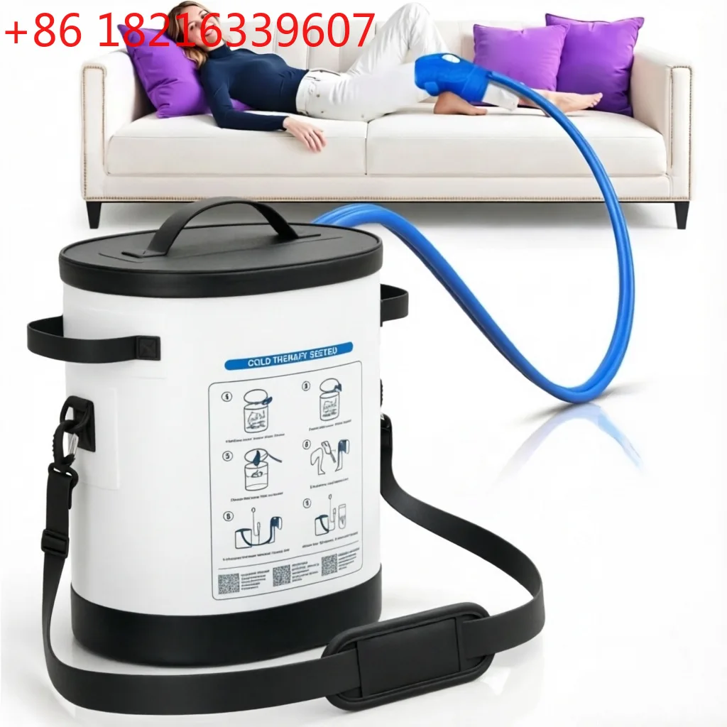 YAO Portable Cold and Hot Therapy Machine, Water-Circulating Ice Pack System for Knee Recovery, Post-Surgery Cold Therapy Device