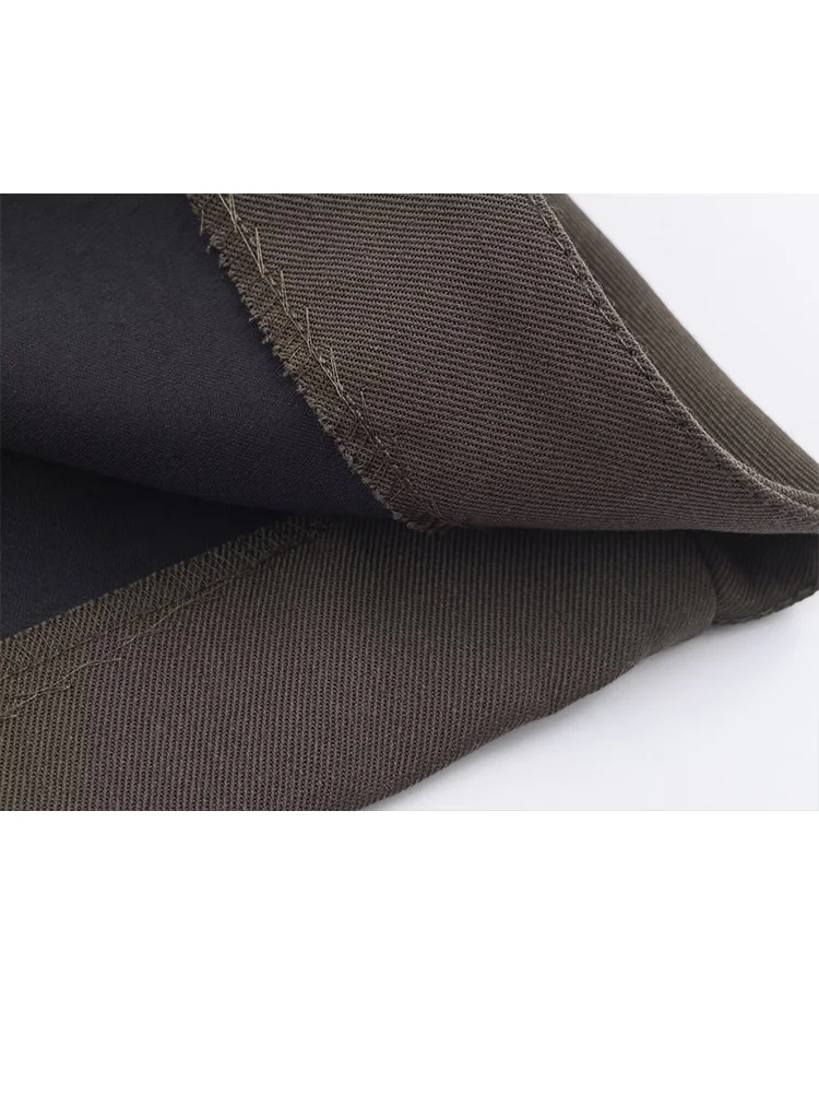 HH primavera otoño mujer viajero Blazer falda traje de dos piezas manga larga un botón Blazer + bolsillos con cremallera faldas plisadas sólidas