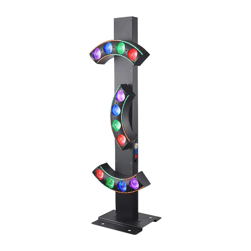 Vertical axis three-rotation moon infinite effect lamp