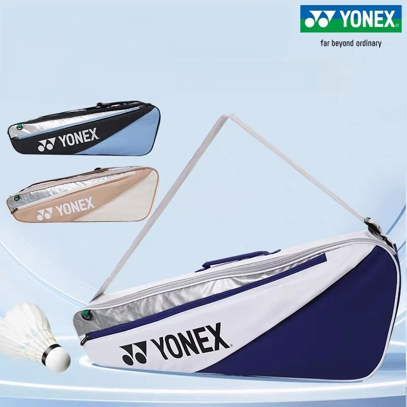 

YONEX Badminton Backpack Double Shoulder Large Bag 3-Racket Sports Tennis Bag BA52523CR