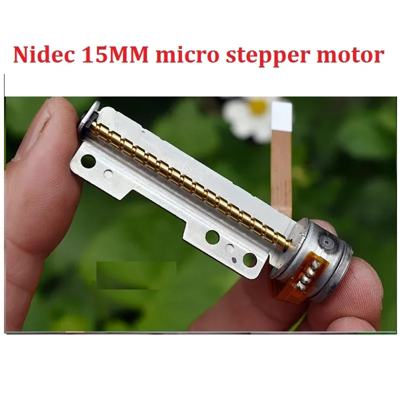 10PCS/lot  Japan Nidec Imported 15MM Two-Phase Four-Wire Micro Stepper Motor With Screw Rod