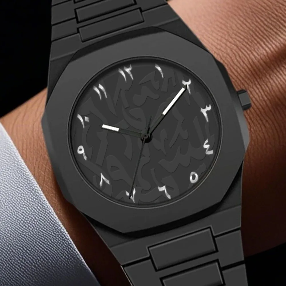 Reloj de Pulsera de Alta Gama con Esfera Árabe, Resistente al Agua, Esfera Redonda, Correa de Color, Reloj de Cuarzo, Diseño Exquisito, Correa de Plástico, Regalo