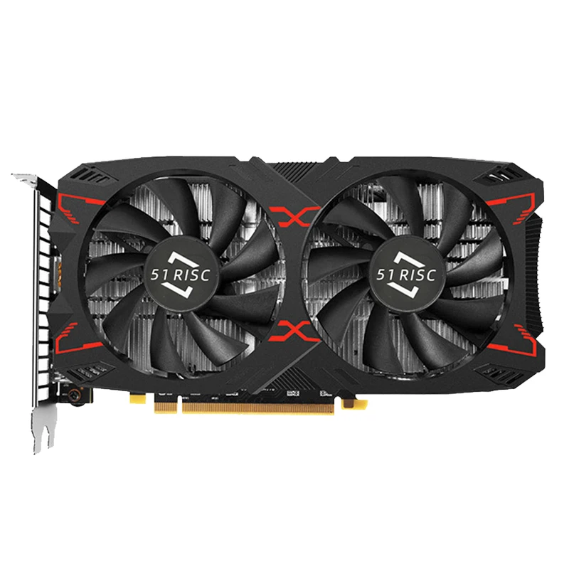 SHELI 51RISC RX5500XT 8G D6 Gaming Graphics Card with 8G/128bit/GDDR6 Memory 16GHz Memory Frequency DirectX12 3D Feature