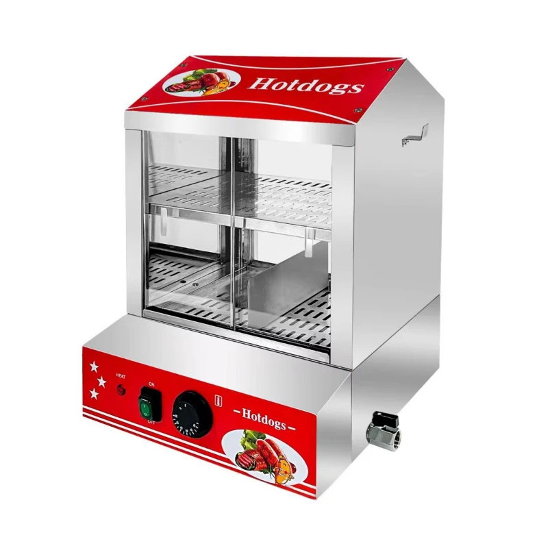 Commercial Automatic Hot Dog Bun Warmer Efficient Food Processor for Restaurants Hotels Food Shops-New Condition Snack Machine