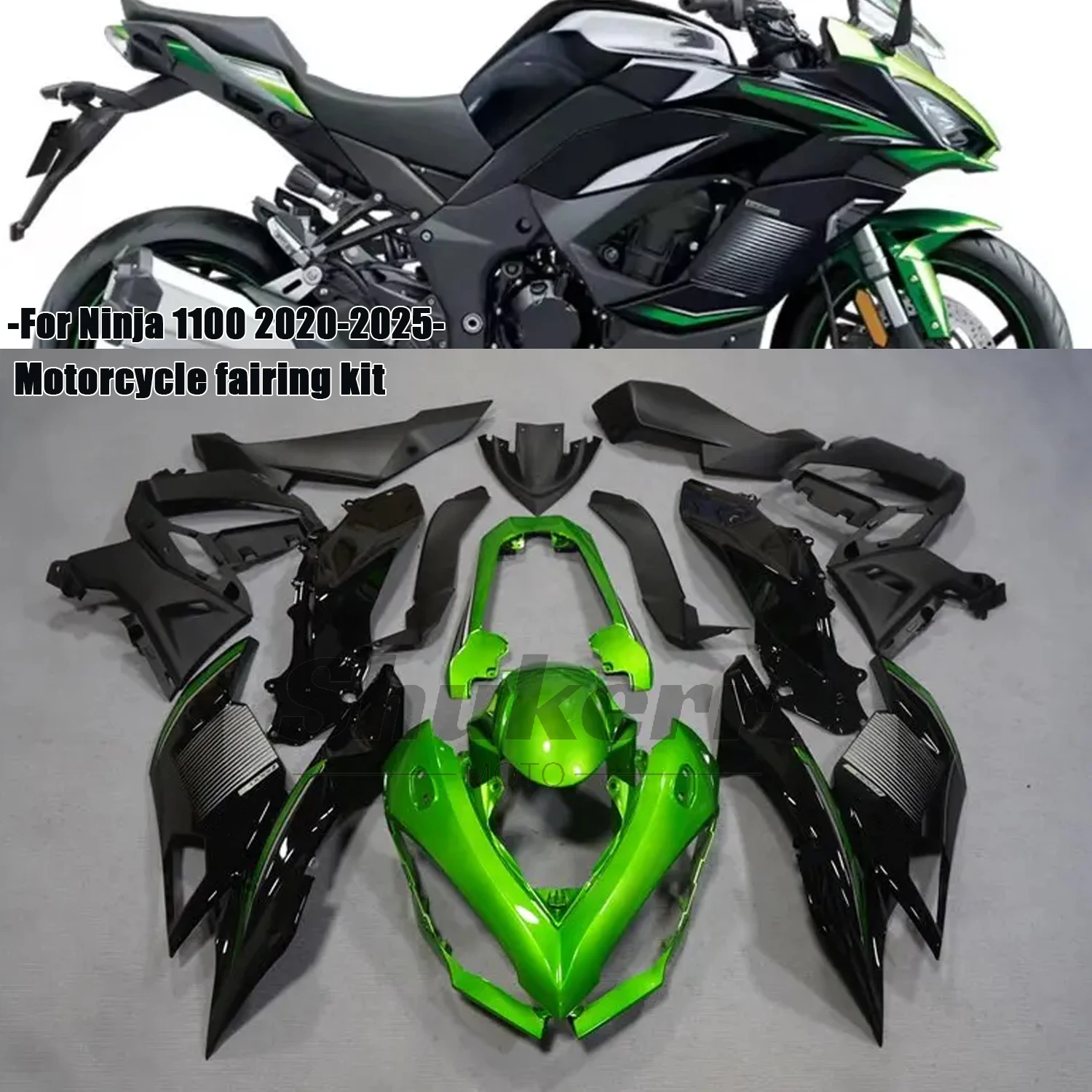 

Fit for Kawasaki Ninja1000 Ninja1100 Z1000Sx 2020-2025 Abs Motorcycle Plastics Fairing Kit Injection Mold Bodywork Panel Kit