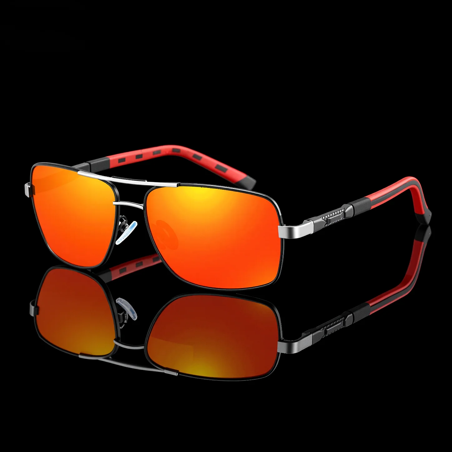 Polarisierte Sonnenbrille, UV400-Schutz für Damen und Herren, Vintage-Sonnenbrille mit rundem und quadratischem Rahmen, Optionen klassische Farbtöne