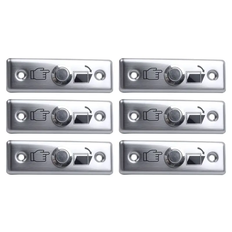 Delicate Texture-6X Steel Door Exit Release Push Button Home Switch Part Of Access Control M1L3