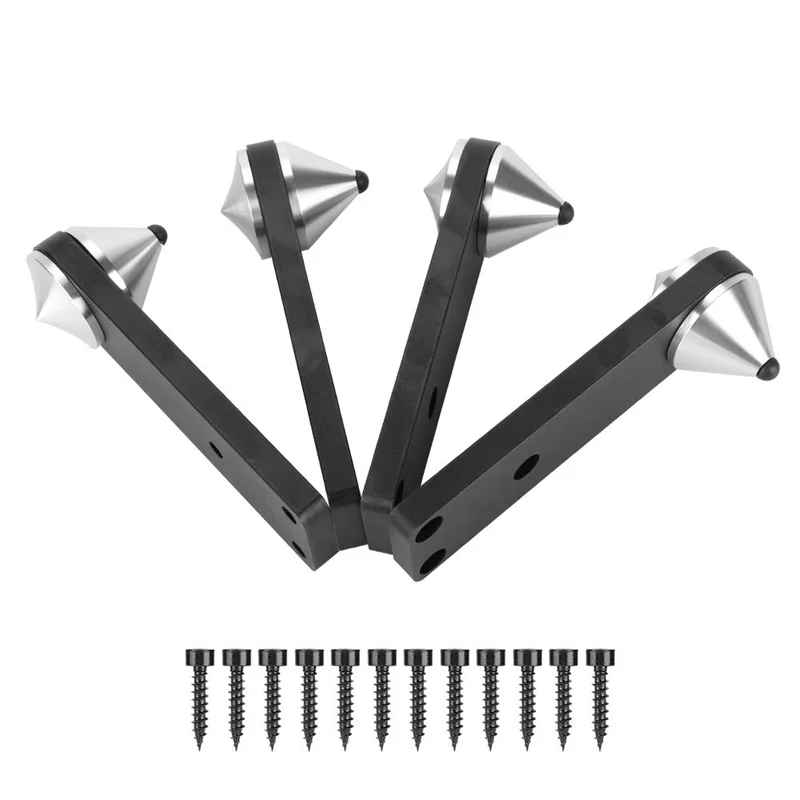 Надежный-4 шт. комбинированный тип динамика, сабвуфер, противоударный кронштейн с шипами, амортизатор с шипами для динамика-ABDQ