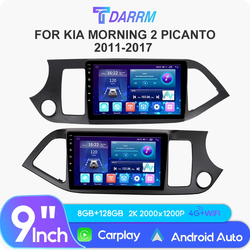 

Car Radio Automotivo Multimedia For Kia Morning 2 picanto 2011-2017 Navigation Intelligent Systems Android Carplay Stereo Screen