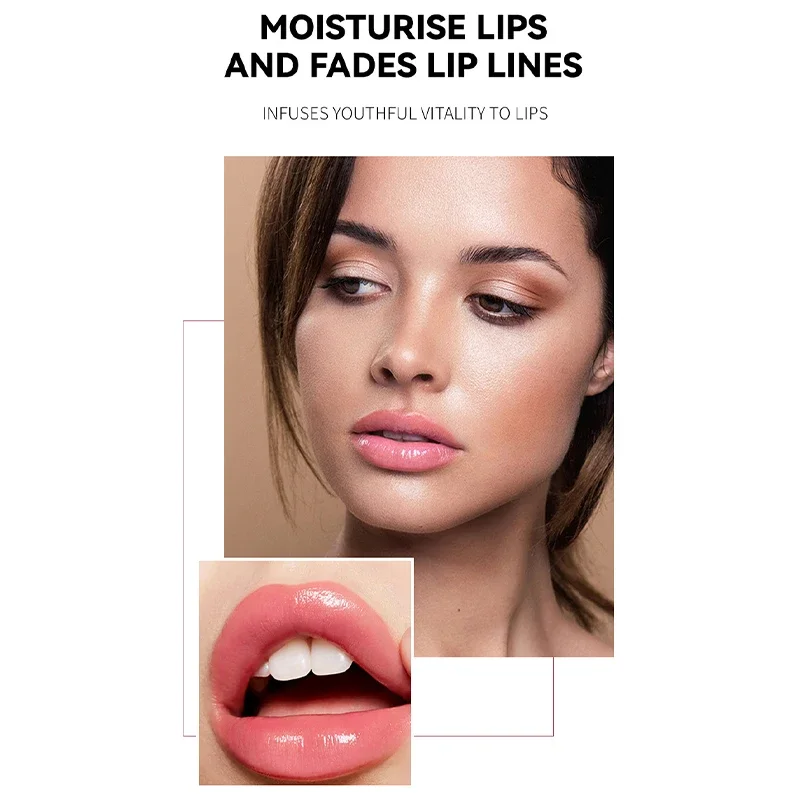 8 Farben Lippen balsam Make-up getönte Lippen glasur Gelee Spiegel Lippenstift verblassen Lippen linien lang anhaltende feuchtigkeit spendende wasserdichte No-Stick-Tasse