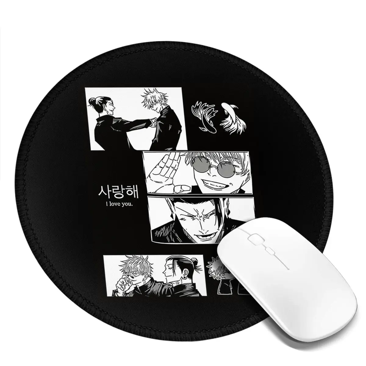 

Круглый коврик для мыши JJK Anime Gojo Satoru Jujutsu Kaisen, коврик для клавиатуры и мыши, коврик для геймеров, коврик для ноутбука, коврик для офисного стола