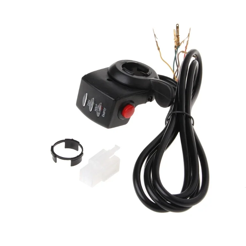 Motorcycle Handlebar Durable Thumb Lock Electric Scooter E‑Bike Twist Throttle Grip Accessory 24V/36V/48V