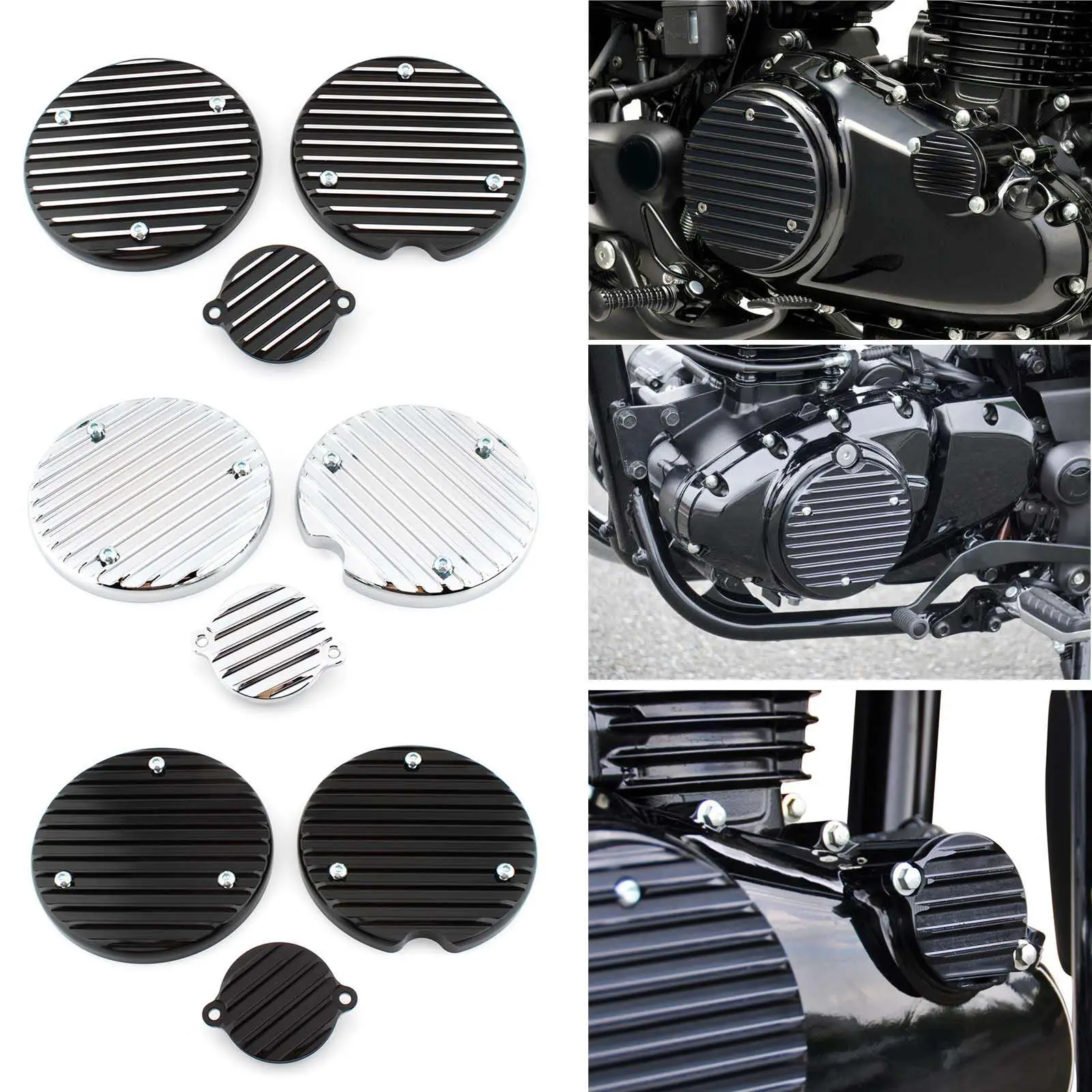 

Aluminum Engine Clutch Crankcase Guard Oil Filter Cover For Honda GB350 NC59