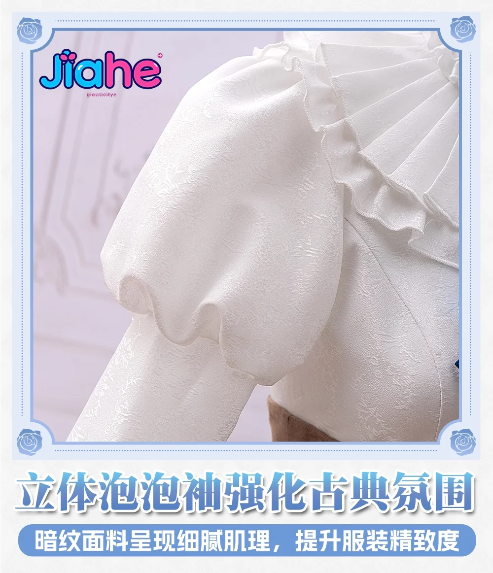 Arisu Yurik Game Taisho Alice  Cosplay Costume New Sweet Lolita Dress, Socks, Headwear, Wig, Halloween Party Uniform for Girls view 6