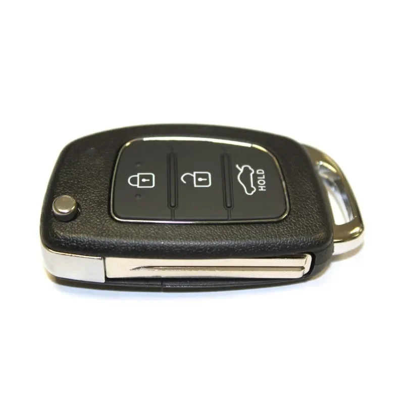 1 Stück 3-Tasten Klappschlüsselgehäuse Autoschlüsselhülle 3-Tasten-Gehäuse für Hyundai I10 I20 I40 IX35 Santa Fe Fernbedienung RFC Auto-Zubehör – Detail 2