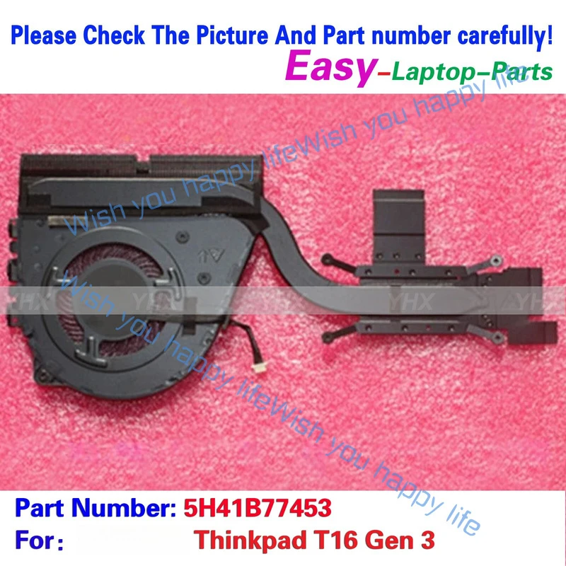 L... New For Lenovo IThinkpad T16 Gen 3 COOLING FAN HEATSINK 5H41B77453