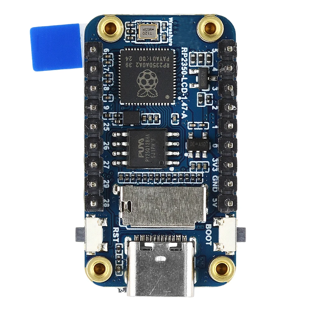 RP2350A Pre Soldered 1.47 Inch LCD Development Board 172x320 Screen RGB LED Micro SD Slot Dual Core MicroPython Arduino