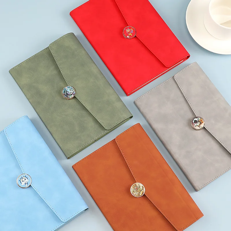 A5 tri-fold notebook book can be printed with logo high-end notebook gift box set 2024 new business notebook study planner