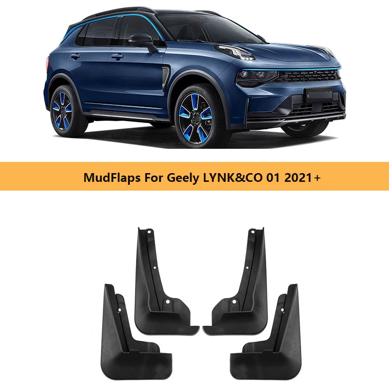 

4 PCS MudFlaps For Geely LYNK&CO 01 2021 Mudguards Mud Flaps Splash Guards Front Rear Wheels Fender