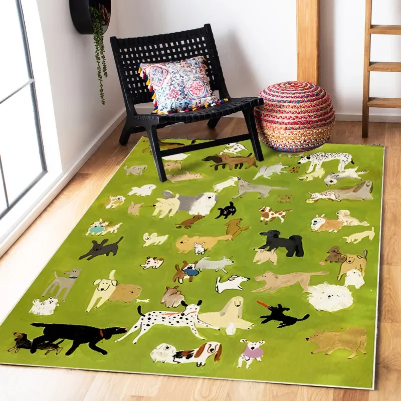 

Cute Cartoon Living Room Decoration Animal Rug Nordic Rugs for Bedroom Fluffy Soft Baby Crawling Mat Home Thickened Plush Carpet