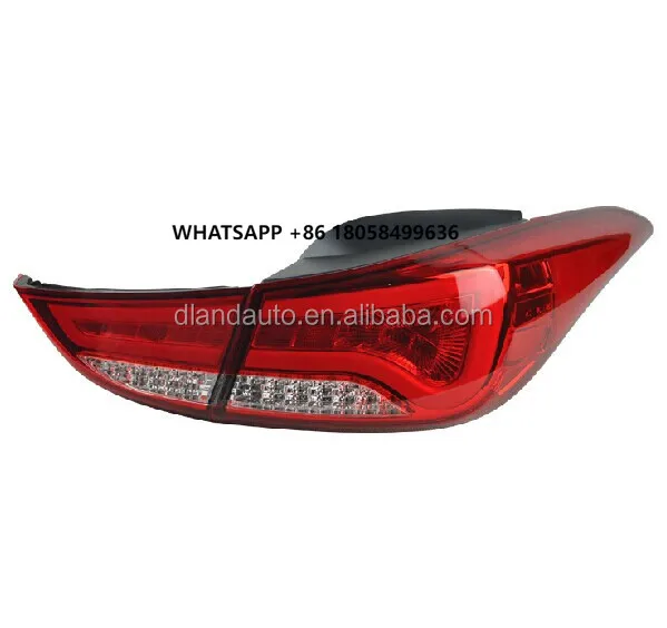 

DLAND ELANTRA LIGHT GUIDE CAR FULL LED TAIL LIGHT/REAR LAMP ASSEMBLY, for