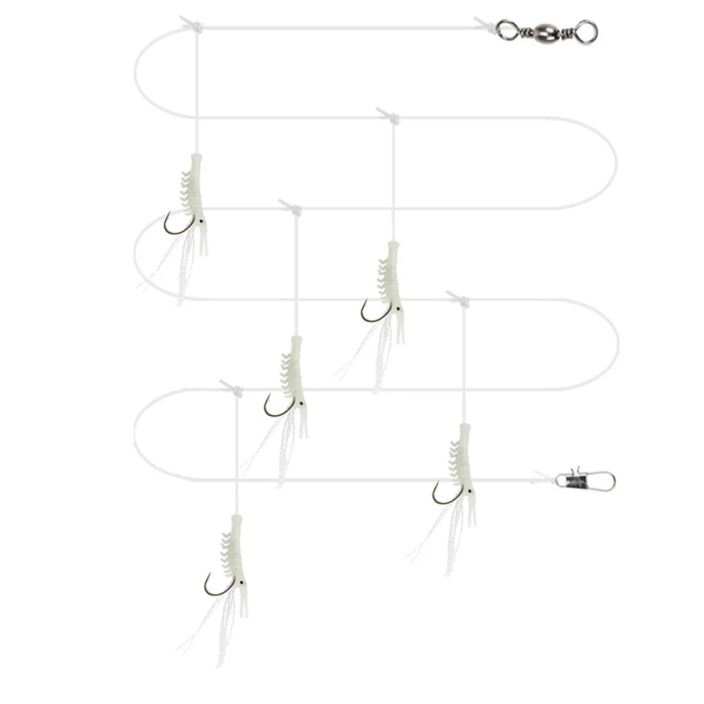 

Искусственная приманка Крючок для креветок Мягкая креветка Ультра-острая рыболовная снасть Светящаяся мягкая приманка Luya Силиконовая искусственная приманка