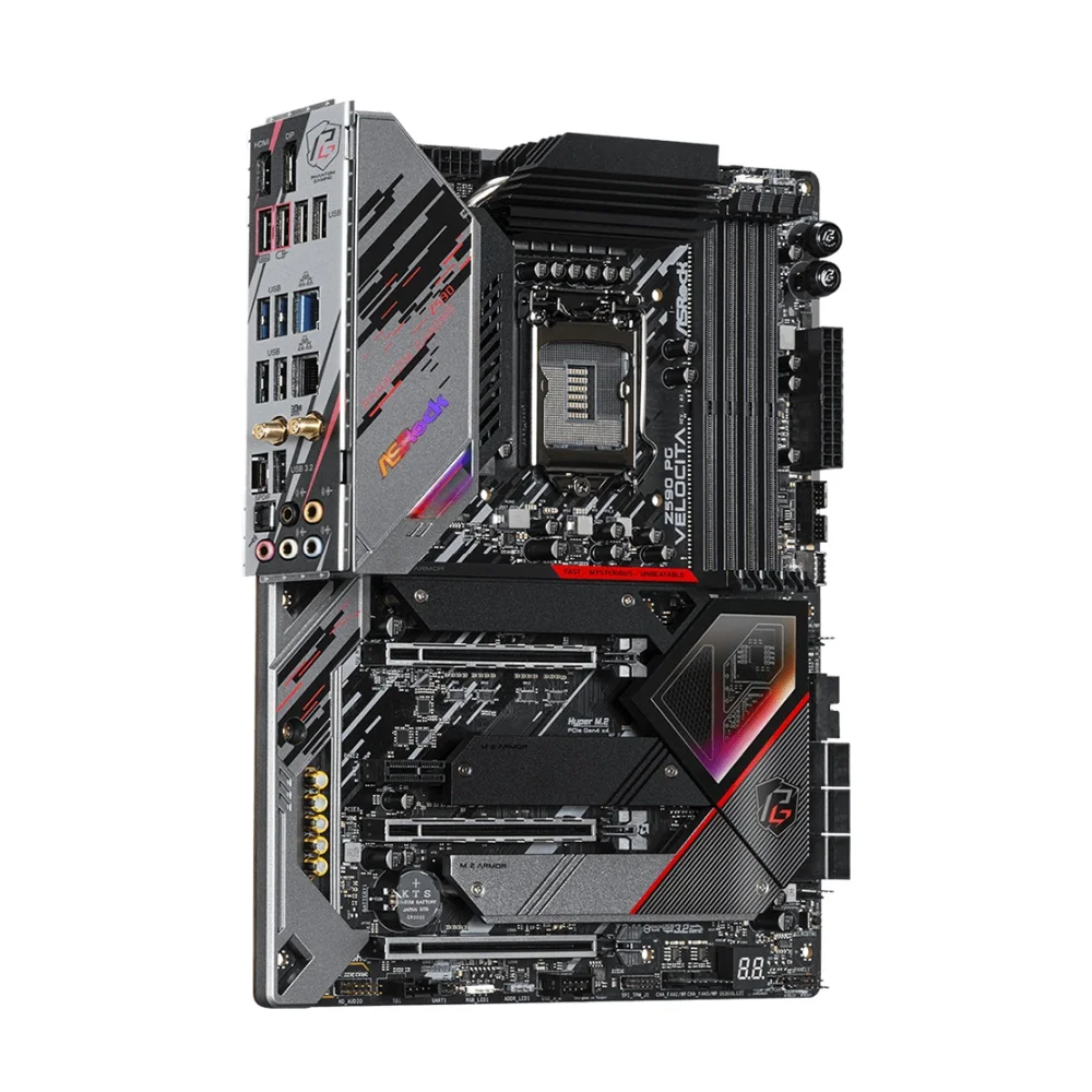 ASRock Z590 PG Velocita Motherboard Support i9-11900KF 10900K i7-11700K 10700KF i5-11600K 10600 CPU 4xDDR4 4800MHz HDMI M.2 NVME