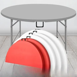 Foldable Round Table Table Household Circular Plastic Large Round Table Garden